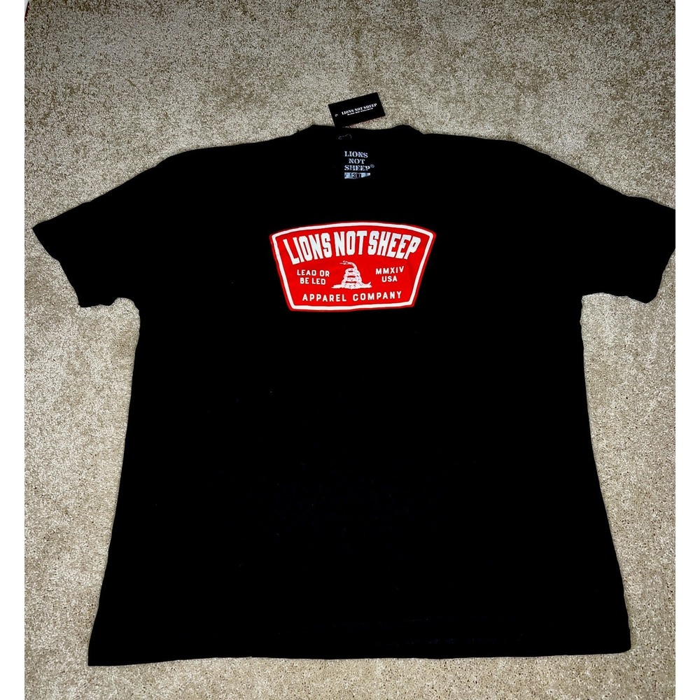 Lions Not Sheep Black Box Limited Edition t-shirt. NEW xxxl 3XL